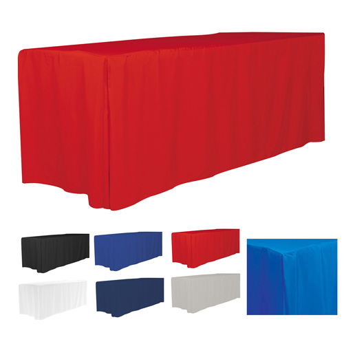 "OMAHA EIGHT" 4-Sided Fitted Style Table Covers & Table Throws  (Blanks) / Fits 8 ft Table